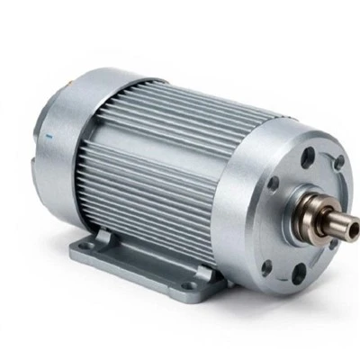 Motor cu angrenaj melcat montat pe picior